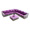 New design rattan sofa outdoor wicker sofa poly rattan furniture